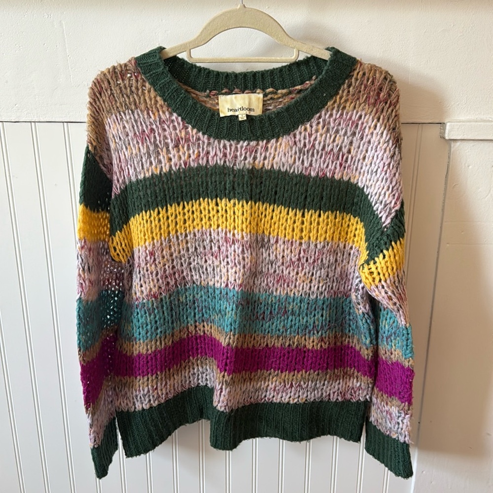 Heartloom Bright Striped Sweater